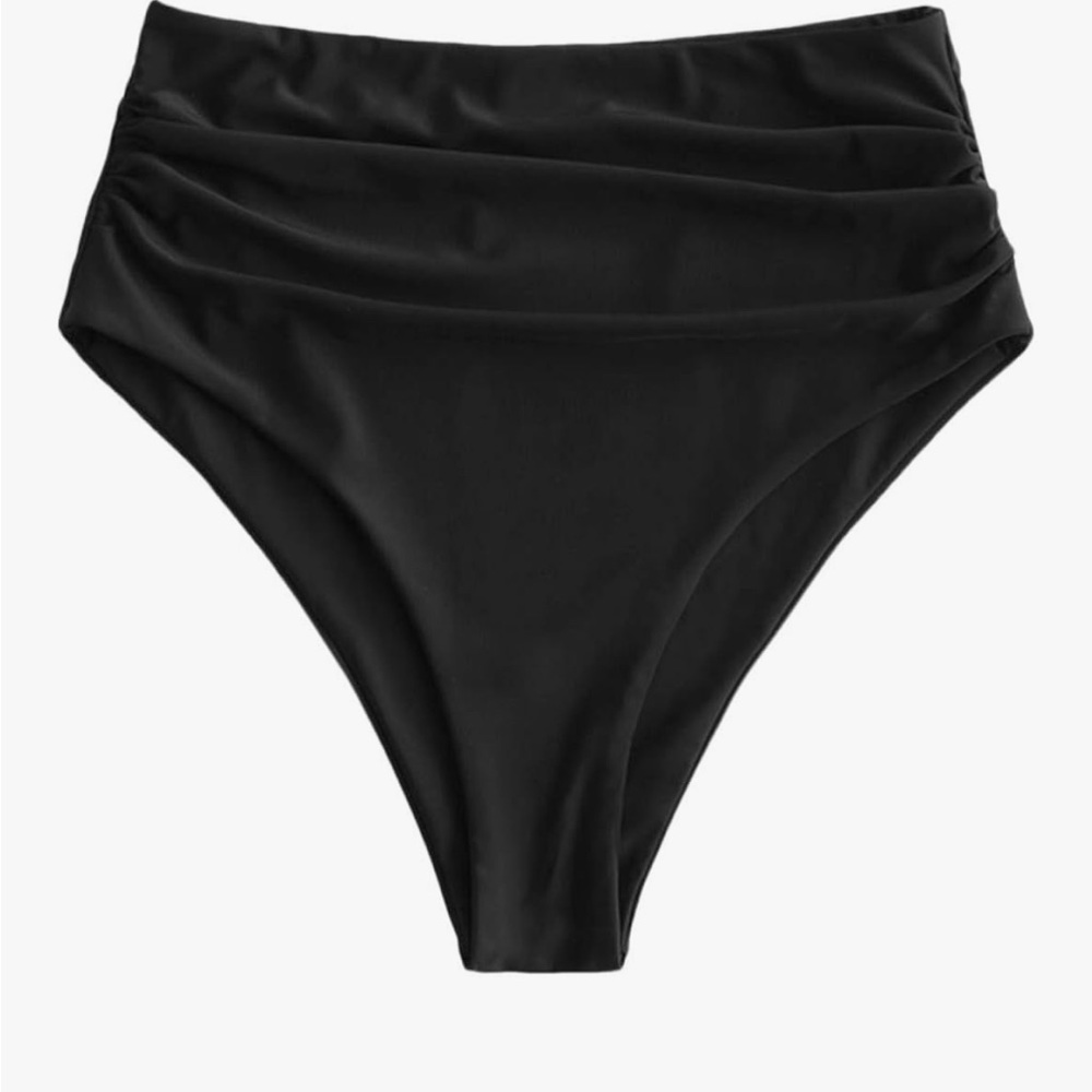 Zaful Black High-Waisted Bikini Bottom